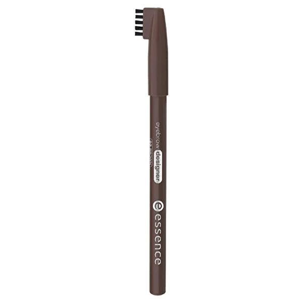 Essence Dark Brown Eyebrow Pencil - Shape, Define &amp; Enhance Your Brows with Built-in Brush | Long-lasting Brow Definer