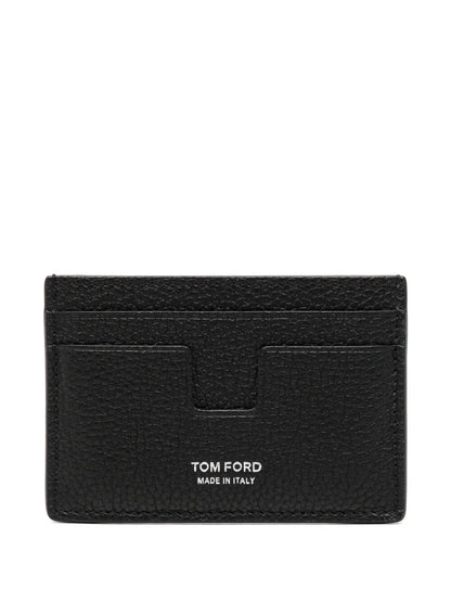 TOM FORD Grained Leather Card Holder - Mini Size