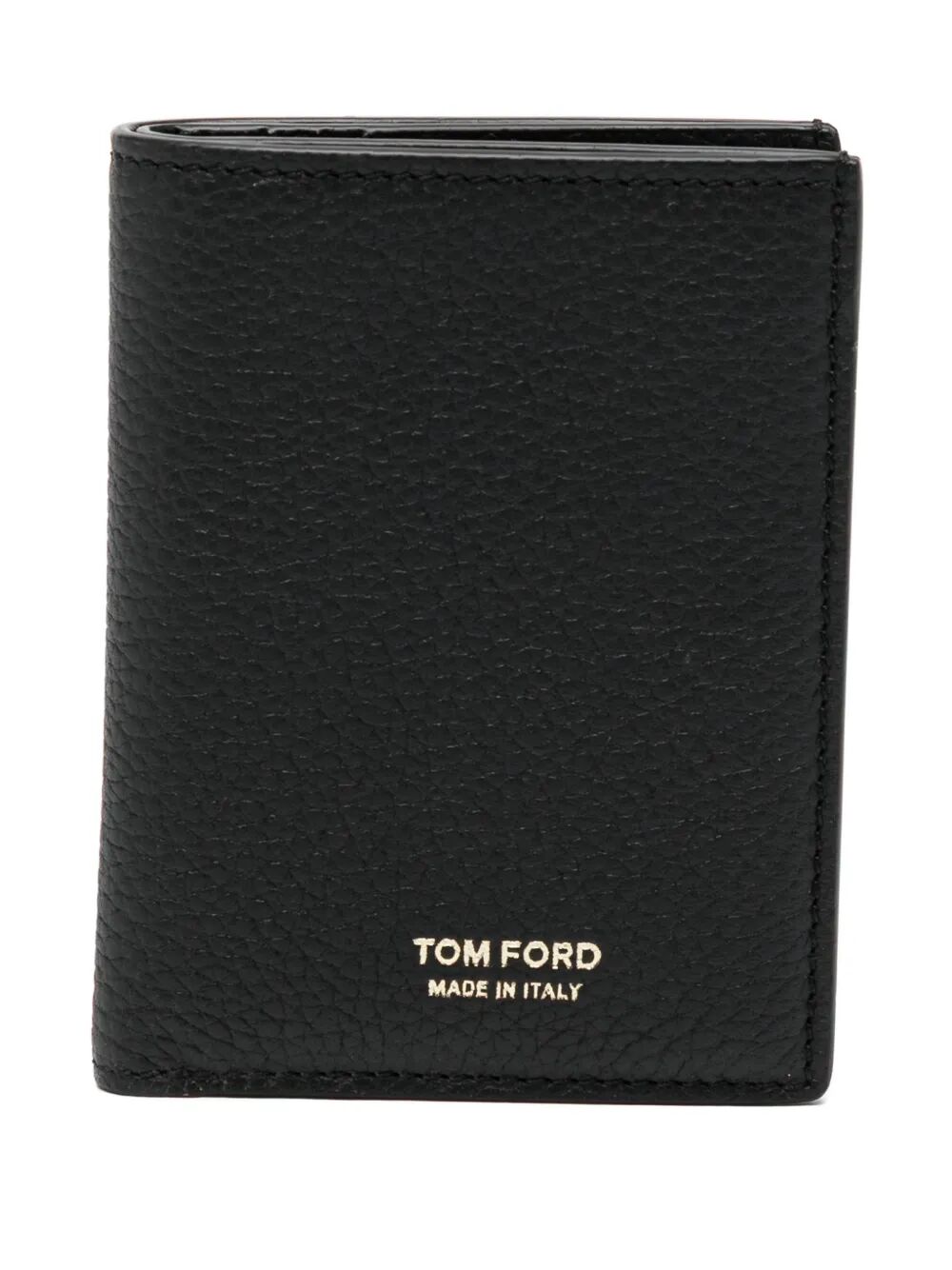 TOM FORD Mini Grained Leather Folding Card Holder
