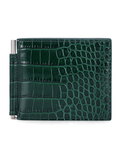 TOM FORD Mini Leather Money Clip for Men