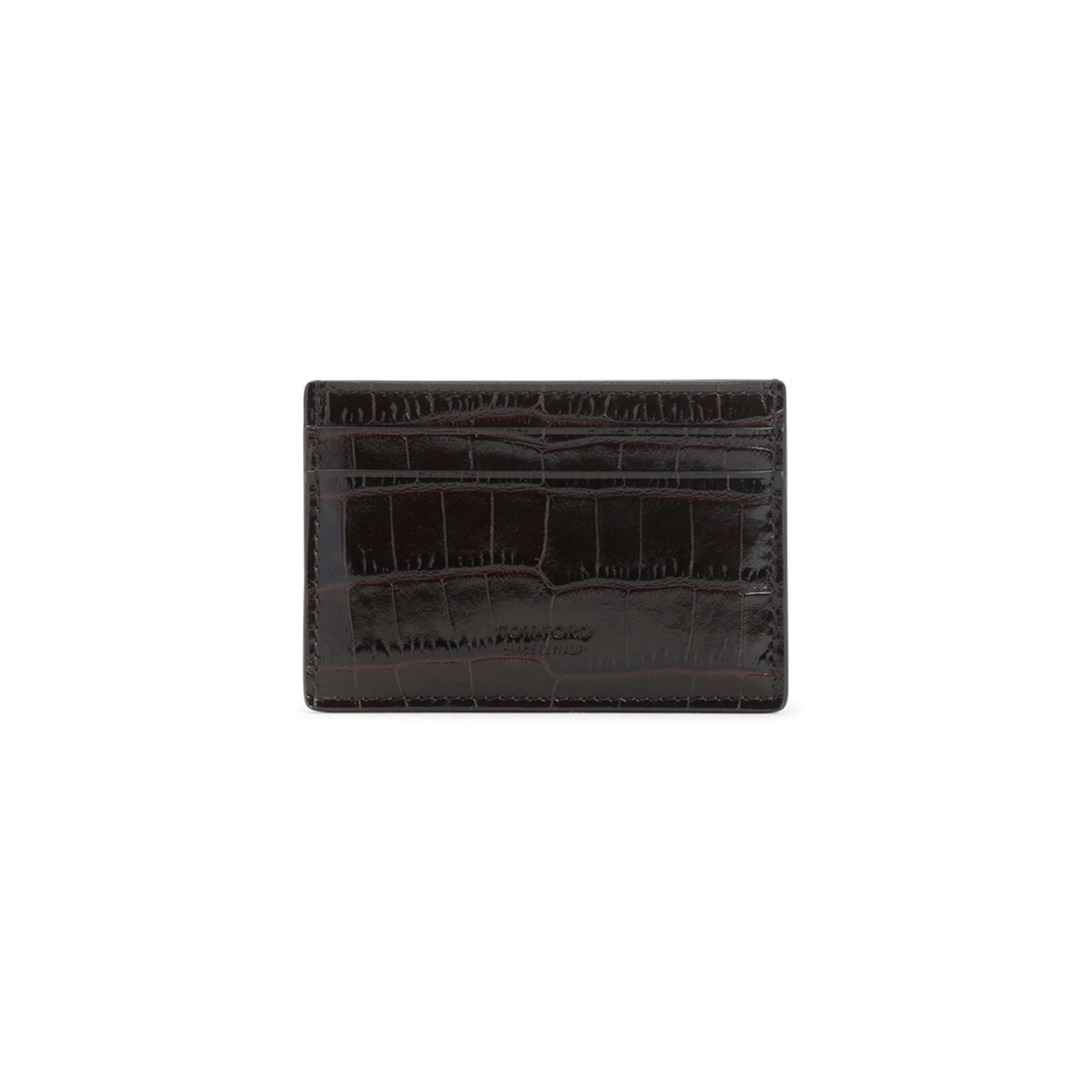 TOM FORD Mini Leather Credit Card Case - 100% Leather - FW25