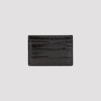 TOM FORD Mini Leather Credit Card Case - 100% Leather - FW25