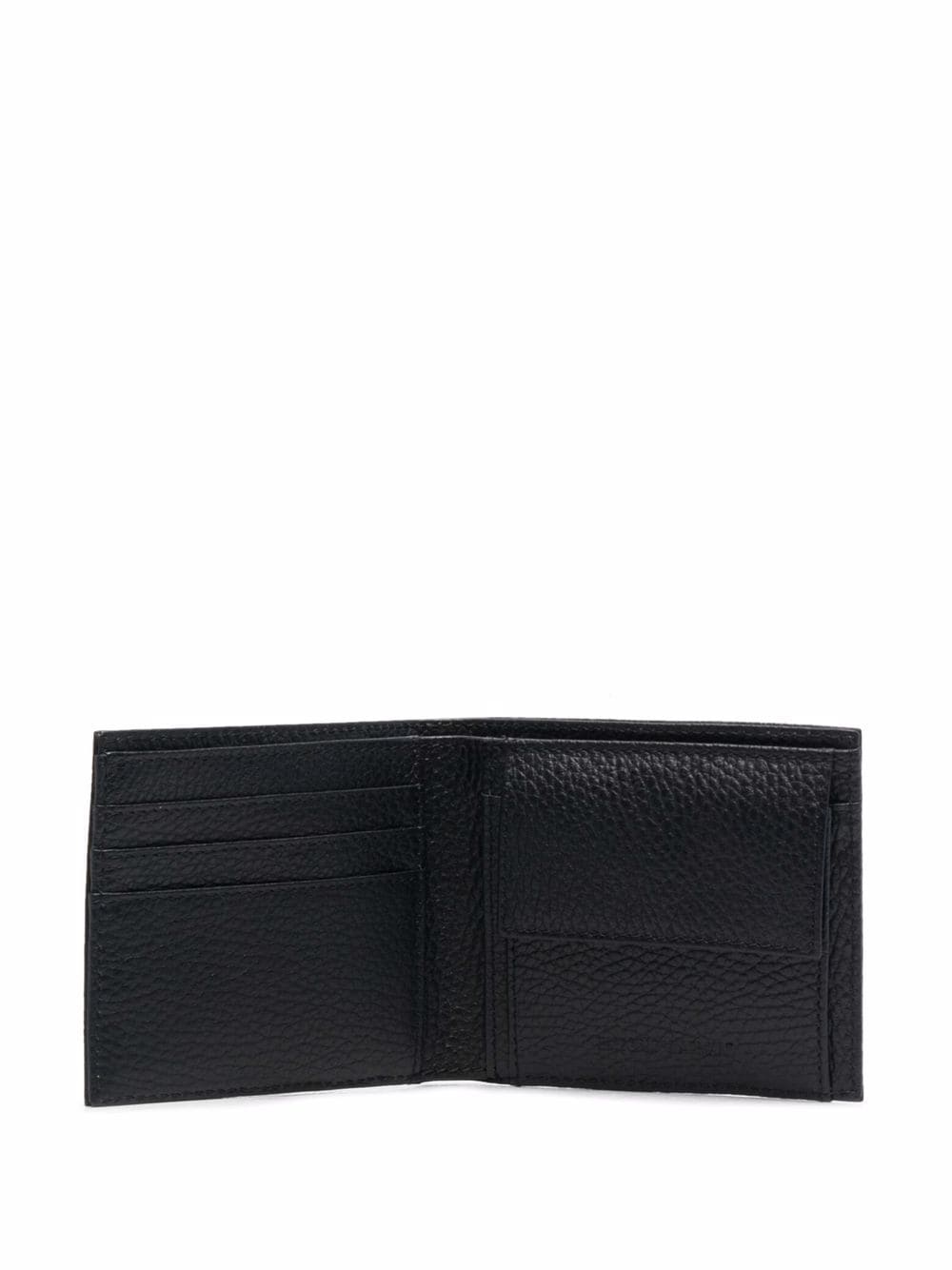 EMPORIO ARMANI Leather Bifold Wallet for Men - Mini Size