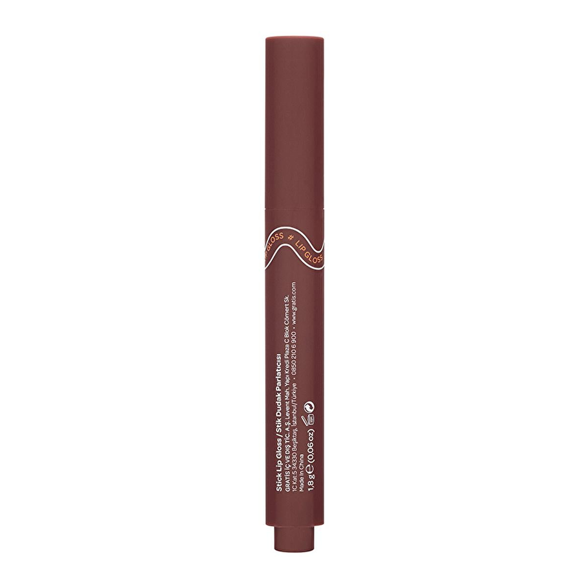 Beaulis Fun Gloss Tick Stick: Berry Shine Lip Gloss for Effortless Shine &amp; Smooth Lips - Easy Application, Natural Radiant Look