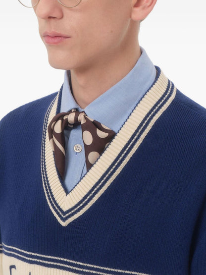 VALENTINO GARAVANI Ribbed Knit Beanie with Turn Up Brim