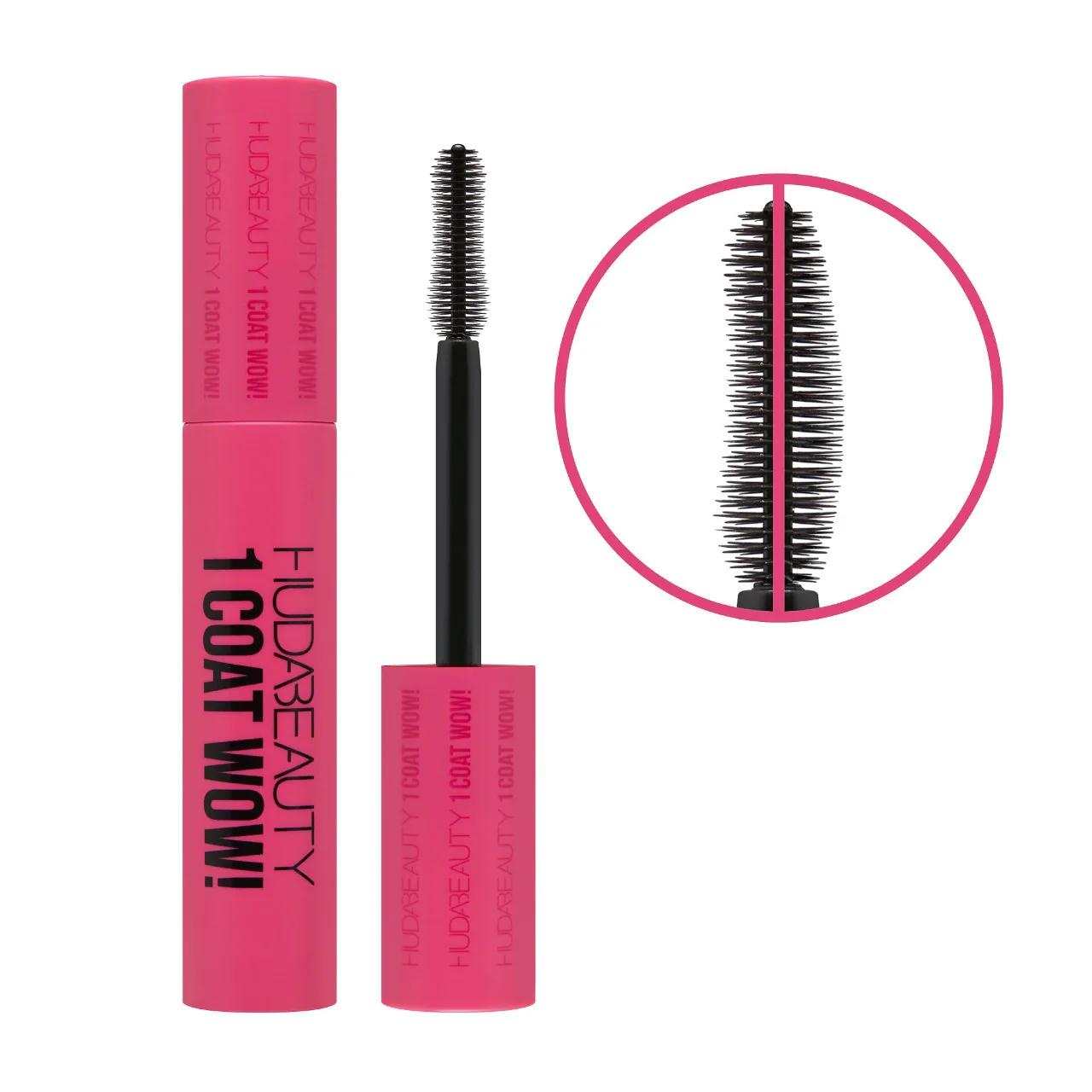 1 Coat WOW. Volumizing &amp; Lifting Mascara: Extreme Volume, Length &amp; Curl - Cruelty &amp; Paraben-Free Black Mascara for Dramatic Lashes
