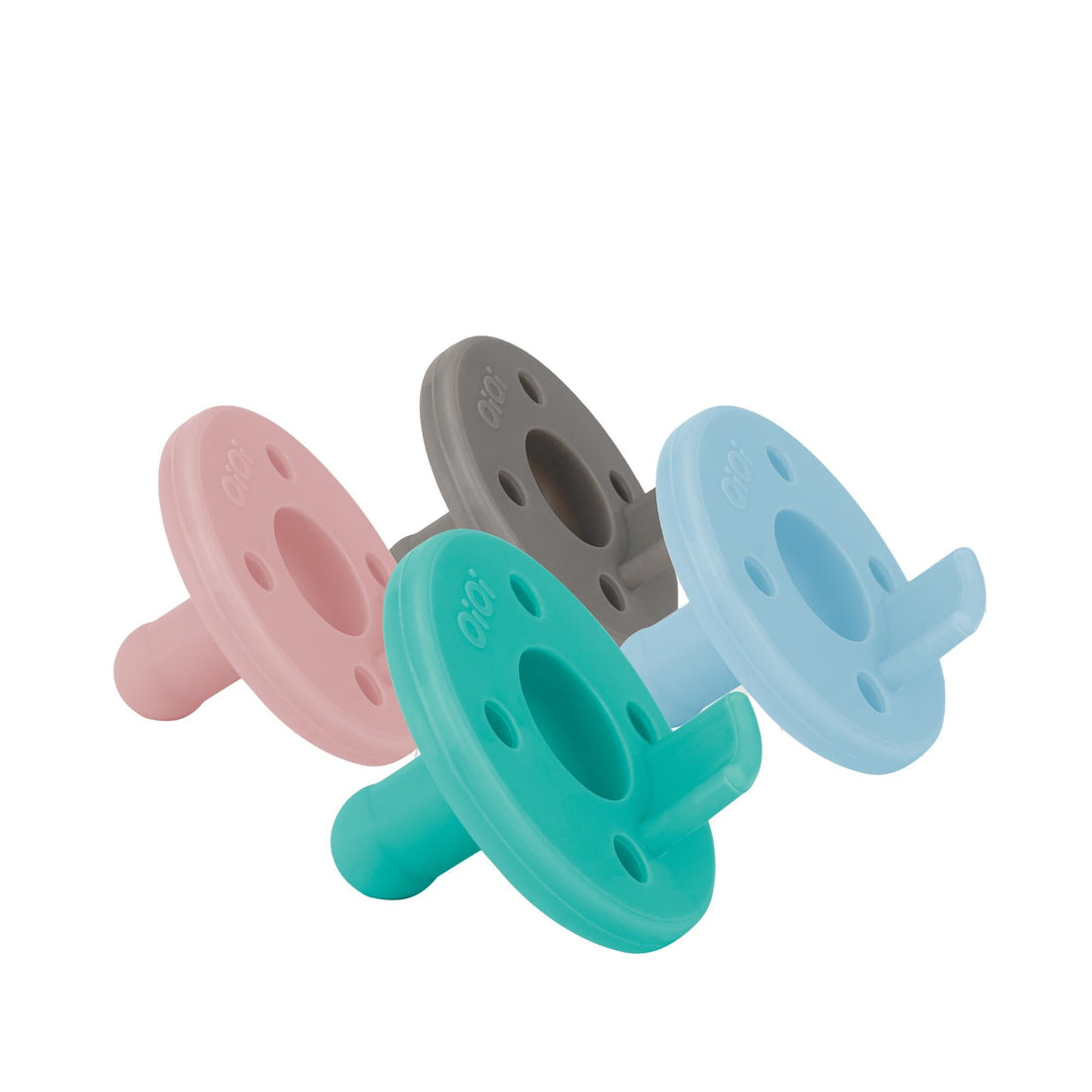 OiOi Emzix Silicone Pacifier for Newborns - 2 Pack, BPA-Free, Durable &amp; Easy to Clean