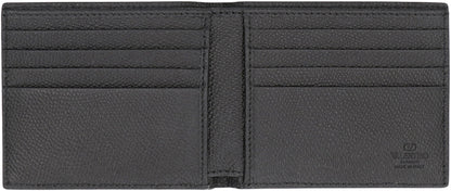 VALENTINO GARAVANI Mini Vlogo Signature Leather Wallet