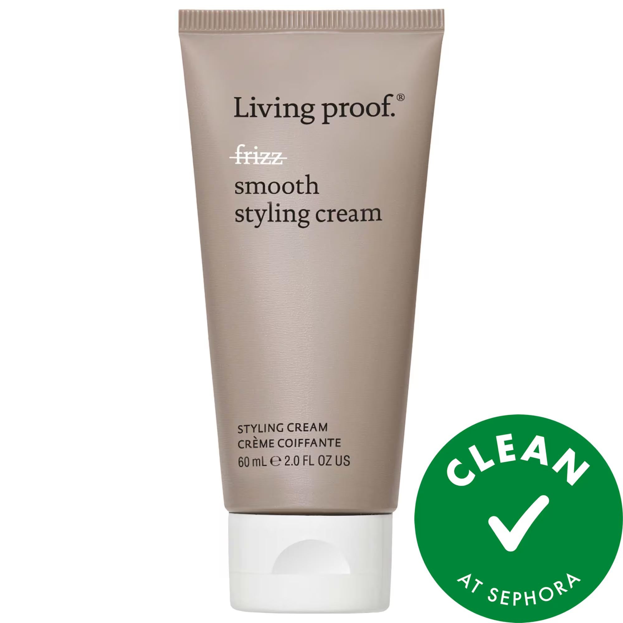No Frizz Smooth Styling Cream - Silicone-Free Hair Styling for Frizz Control &amp; Heat Protection