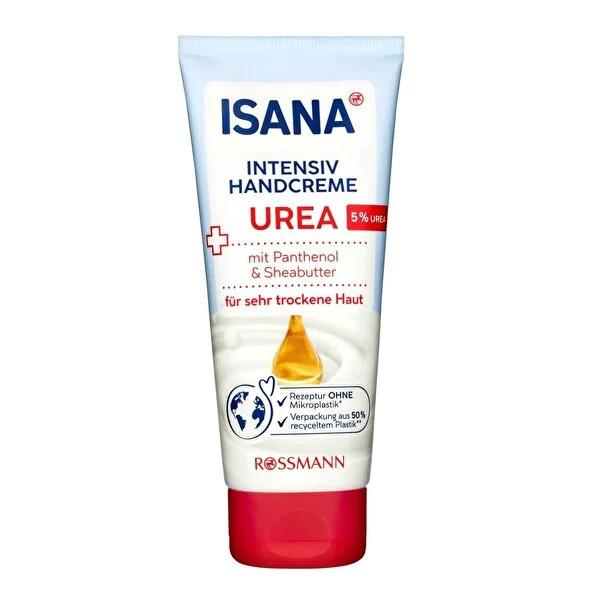 Isana 5% Urea Hand Cream for Very Dry Skin - Intense Moisturizing &amp; Repair - Non-Greasy Formula, Dermatologically Tested - Heals Cracked Hands (3.38 fl oz)
