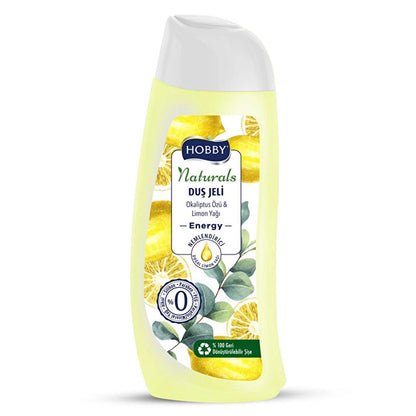 Hobby Naturals Energy Shower Gel with Eucalyptus &amp; Lemon 500 ml