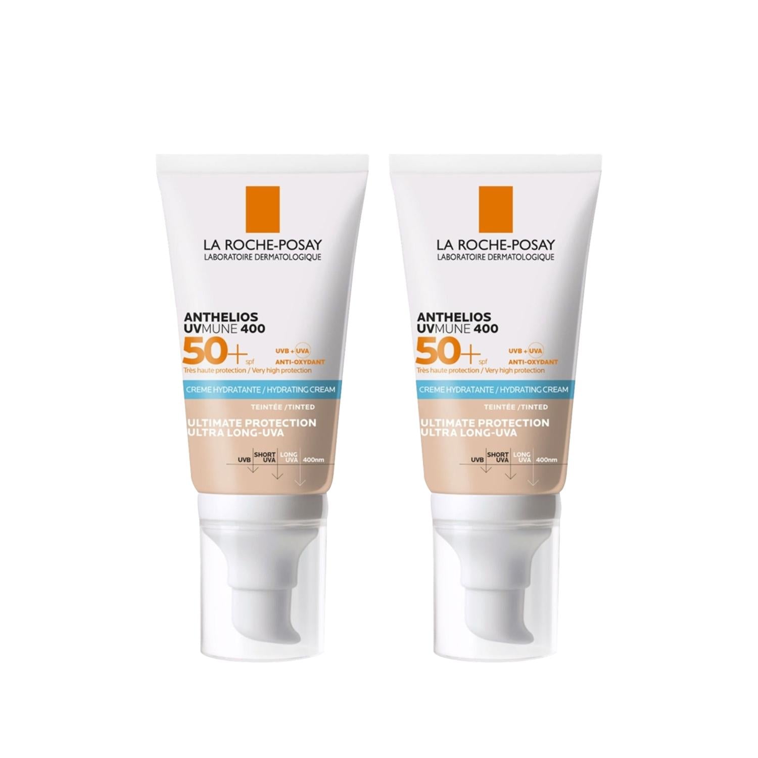 La Roche Posay Anthelios UVMune Tinted SPF 50+ Sunscreen - Moisturizing &amp; UV Protection for Everyday Use
