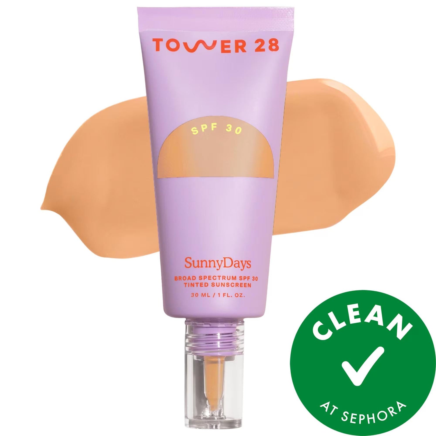 SunnyDays SPF 30 Tinted Sunscreen Foundation - Natural Finish, Vegan &amp; Cruelty-Free