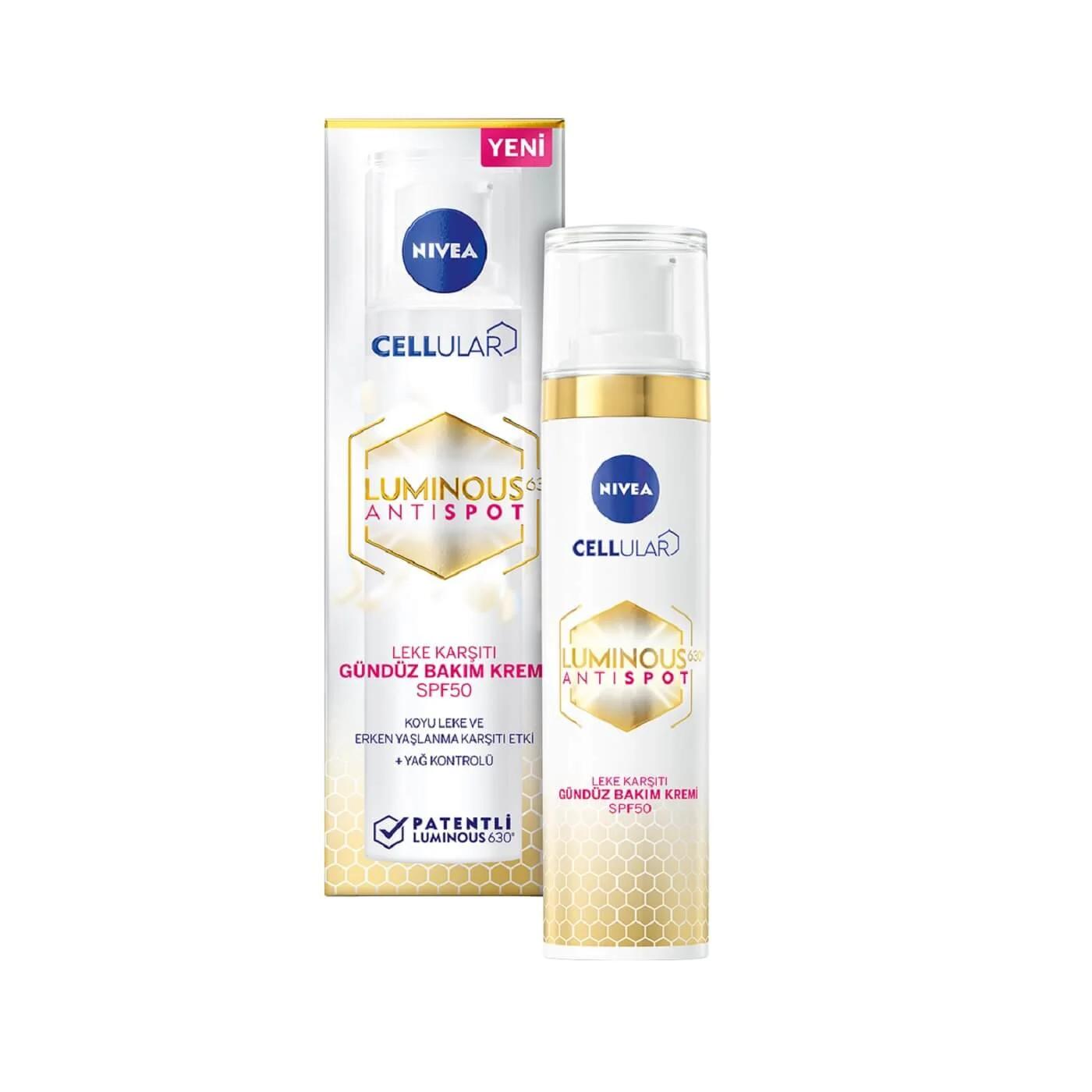 Nivea Luminous630 SPF50 Dark Spot Sunscreen Face Cream 40 ml