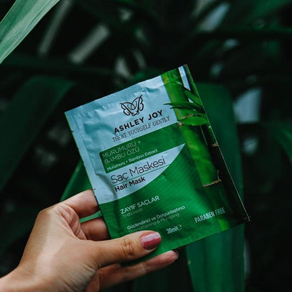 Ashley Joy Volumizing &amp; Strengthening Hair Mask: Murumuru Oil &amp; Bamboo Extract for Chemically Treated Hair - Thermal Protection &amp; Thickening