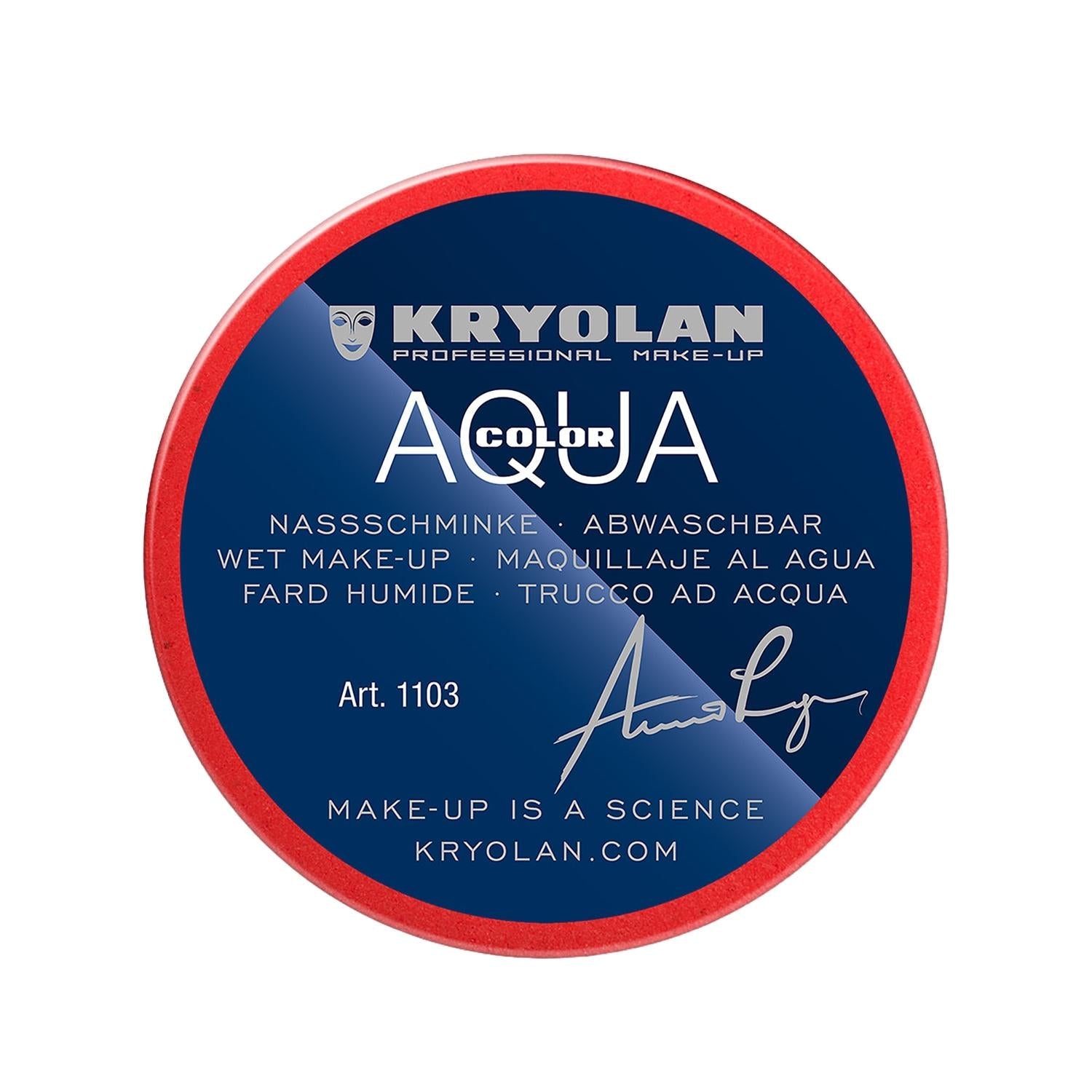 Kryolan Aquacolor Professional Face &amp; Body Paint 079 Red 55 ml