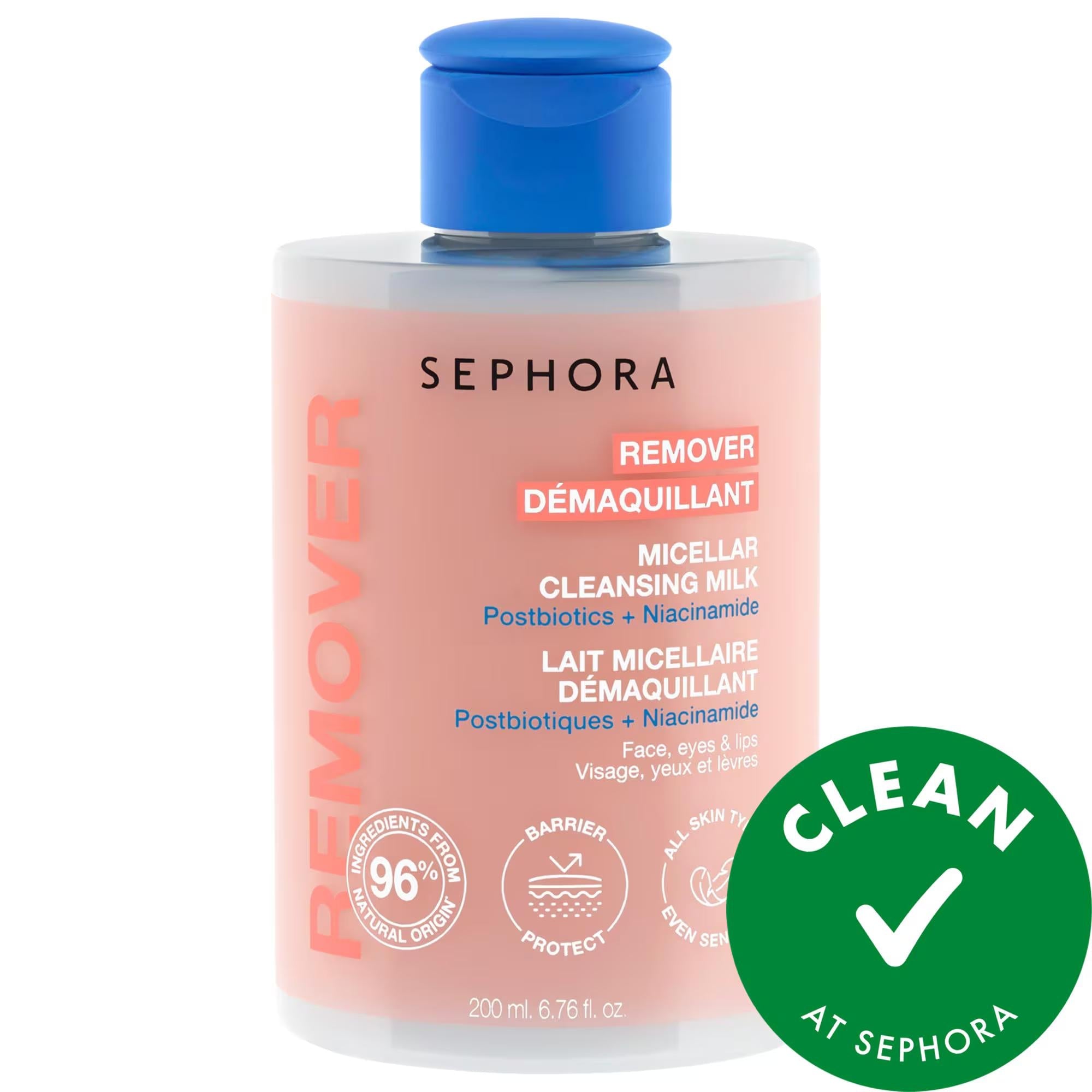 Micellar Cleansing Milk: Gentle Makeup Remover for Sensitive &amp; Dry Skin | Hydrating, Natural Formula with Postbiotics &amp; Niacinamide