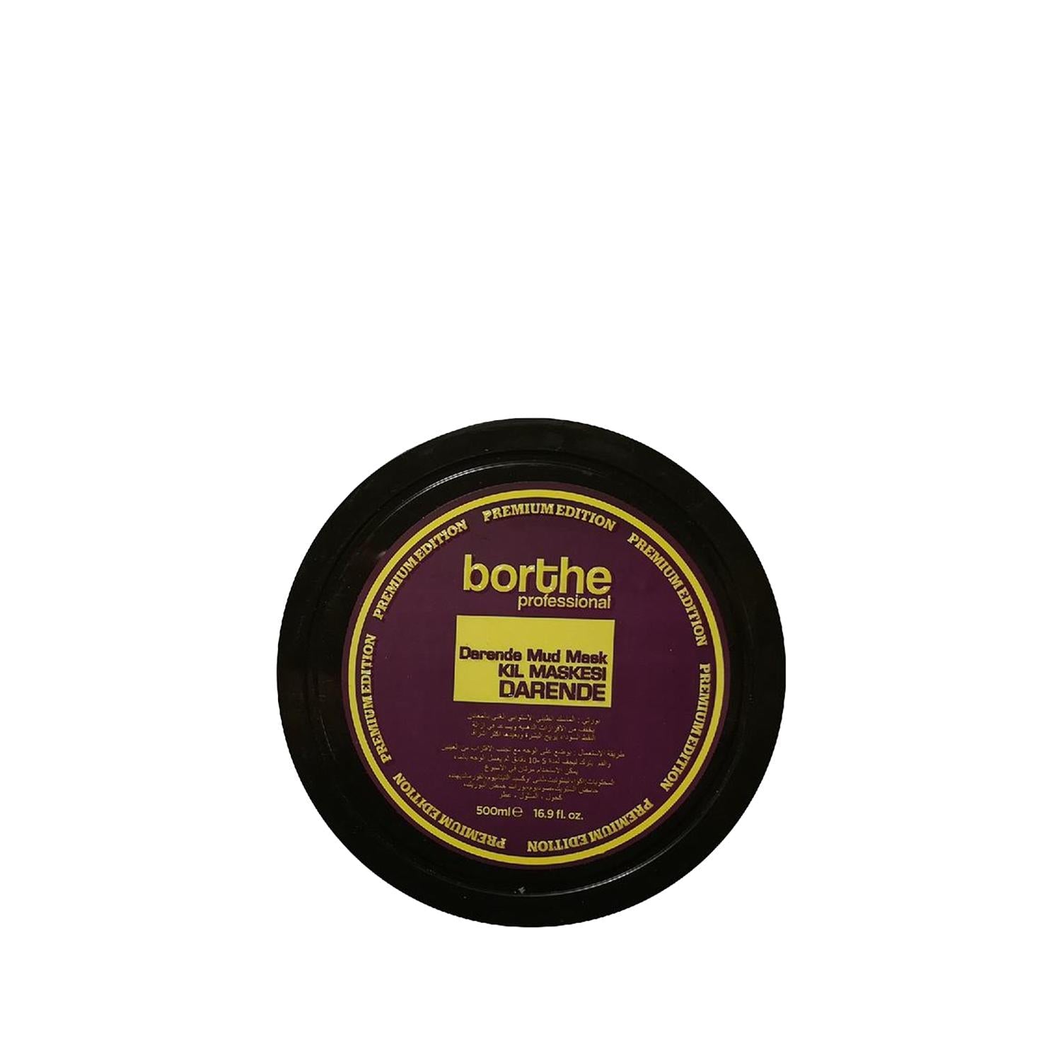 Borthe Professional Darende Mud Mask - Natural Skincare, 500ml Clay Mask for Deep Cleansing &amp; Nourishment