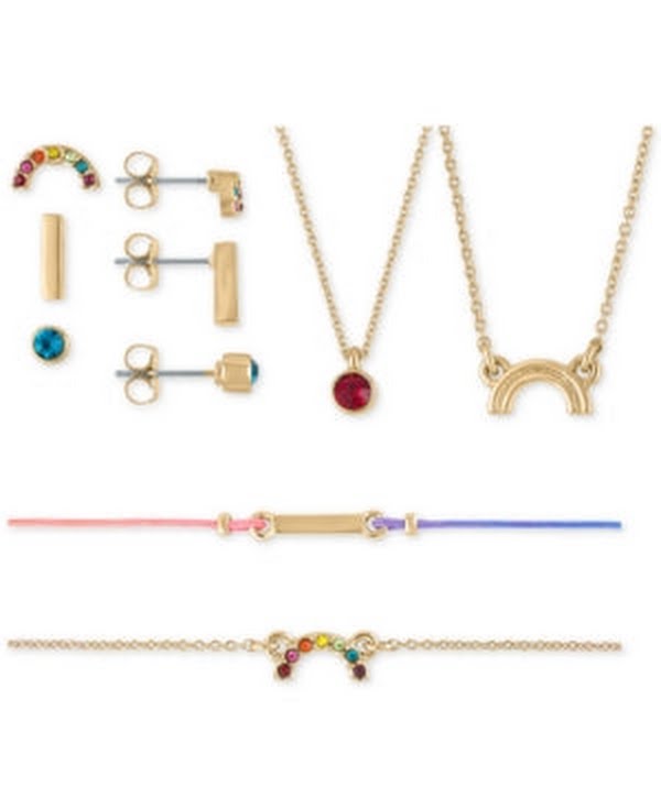 Rachel Rachel Roy Two-Tone Stud Earrings, Pendant Necklace &amp; Bracelet 7-Pc.