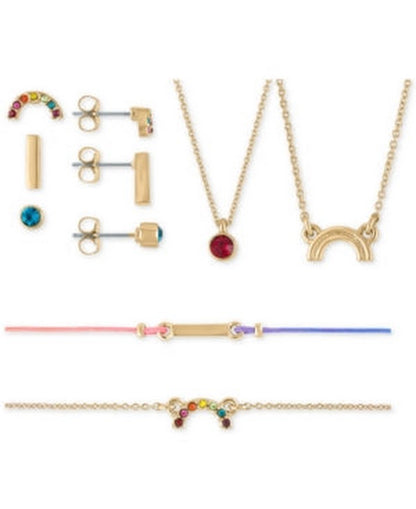Rachel Rachel Roy Two-Tone Stud Earrings, Pendant Necklace &amp; Bracelet 7-Pc.