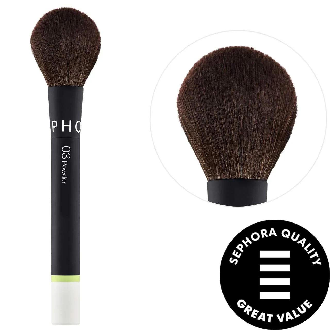 SEPHORA COLLECTION Essential Powder Brush - Vegan, Eco-Friendly Makeup Brush for Seamless Application