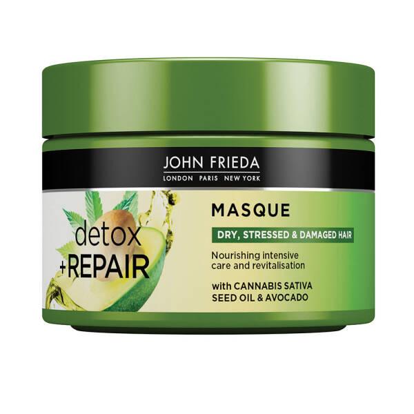 John Frieda Detox and Repair Masque 250ml - Nourishing Hair Care Mask for Dry &amp; Damaged Hair