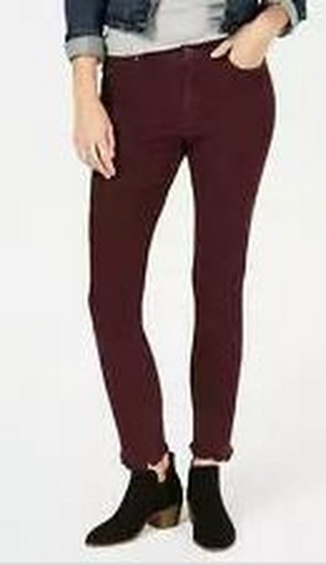 Style &amp; Co. Womens Bandit Cotton Stretch Mid-Rise Skinny Pants, Size 2P