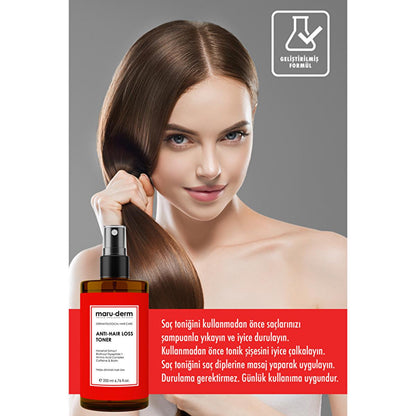 Maruderm Biotin &amp; Kafein Hair Tonic - Anti-Hair Loss, Stimulates Growth &amp; Strengthens Hair Follicles - 6.76 fl oz