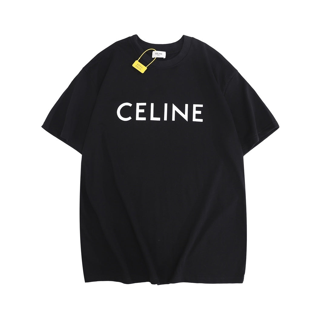 CELINE Paris Loose T-Shirt in Cotton Jersey