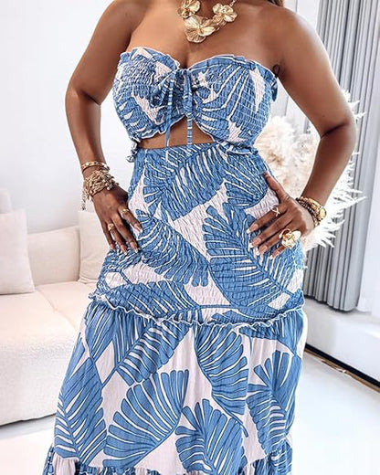 Fashionable Sexy Pleated Long Skirt