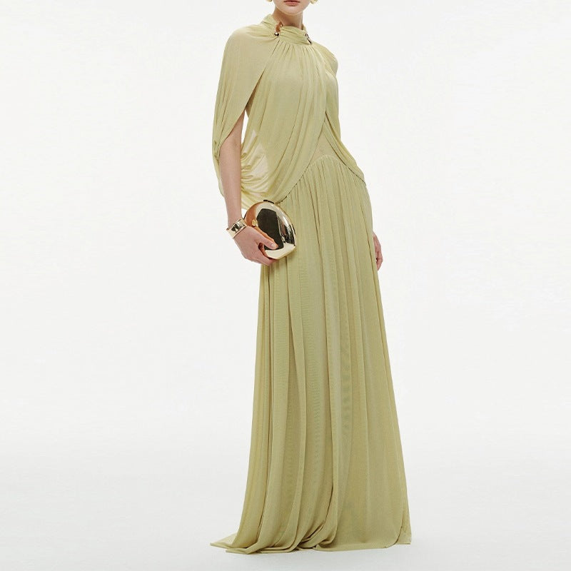 Round neck fresh chiffon fashion dress