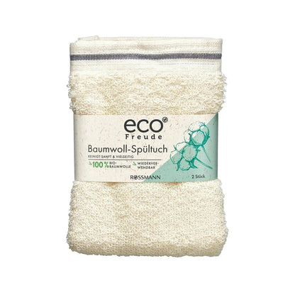 Eco Freude Organic Cotton Kitchen Cloths Soft &amp; Absorbent 2-Pack
