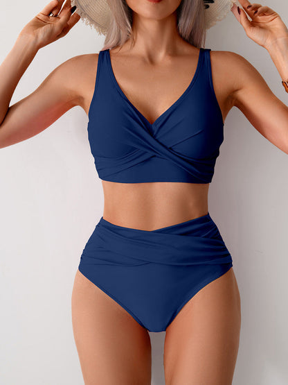 High-waist swimming suit set