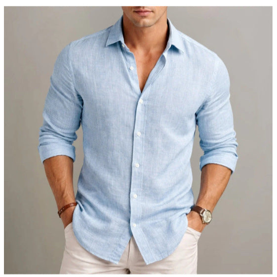 Mens Casual Long Sleeve Shirt