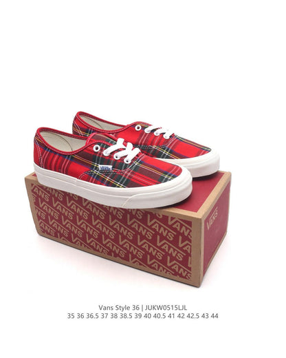 Vans X Pendleton Authentic 44 DX Anaheim Factory Red Tartan