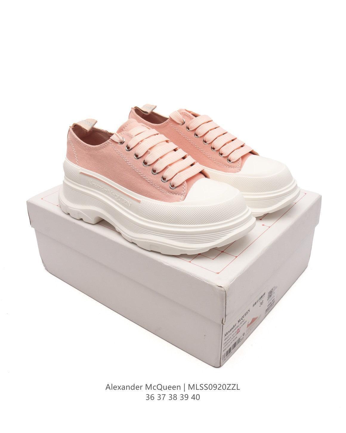 Alexander McQueen Women Tread Slick lace-up Sneakers &
