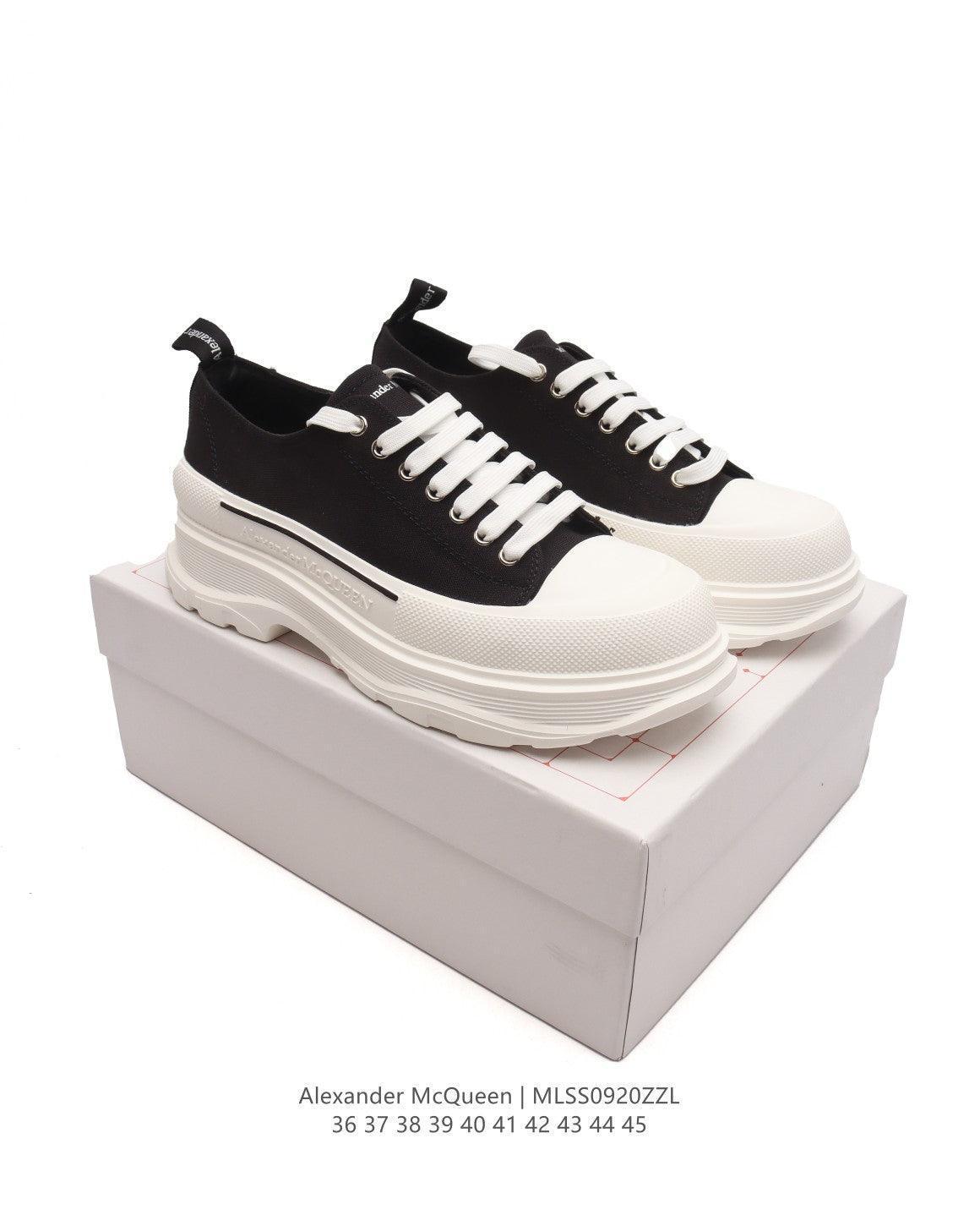 Alexander McQueen Women Tread Slick lace-up Sneakers &