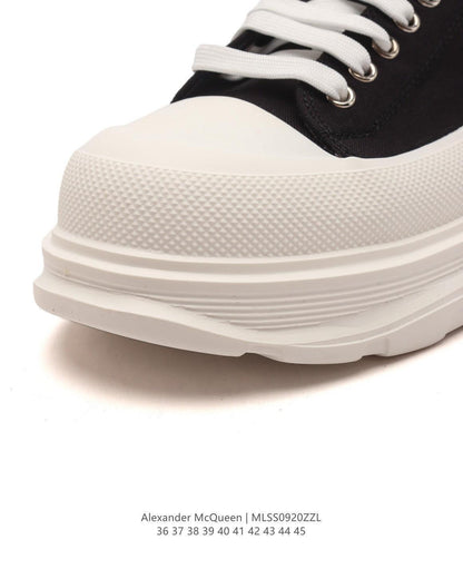 Alexander McQueen Women Tread Slick lace-up Sneakers &