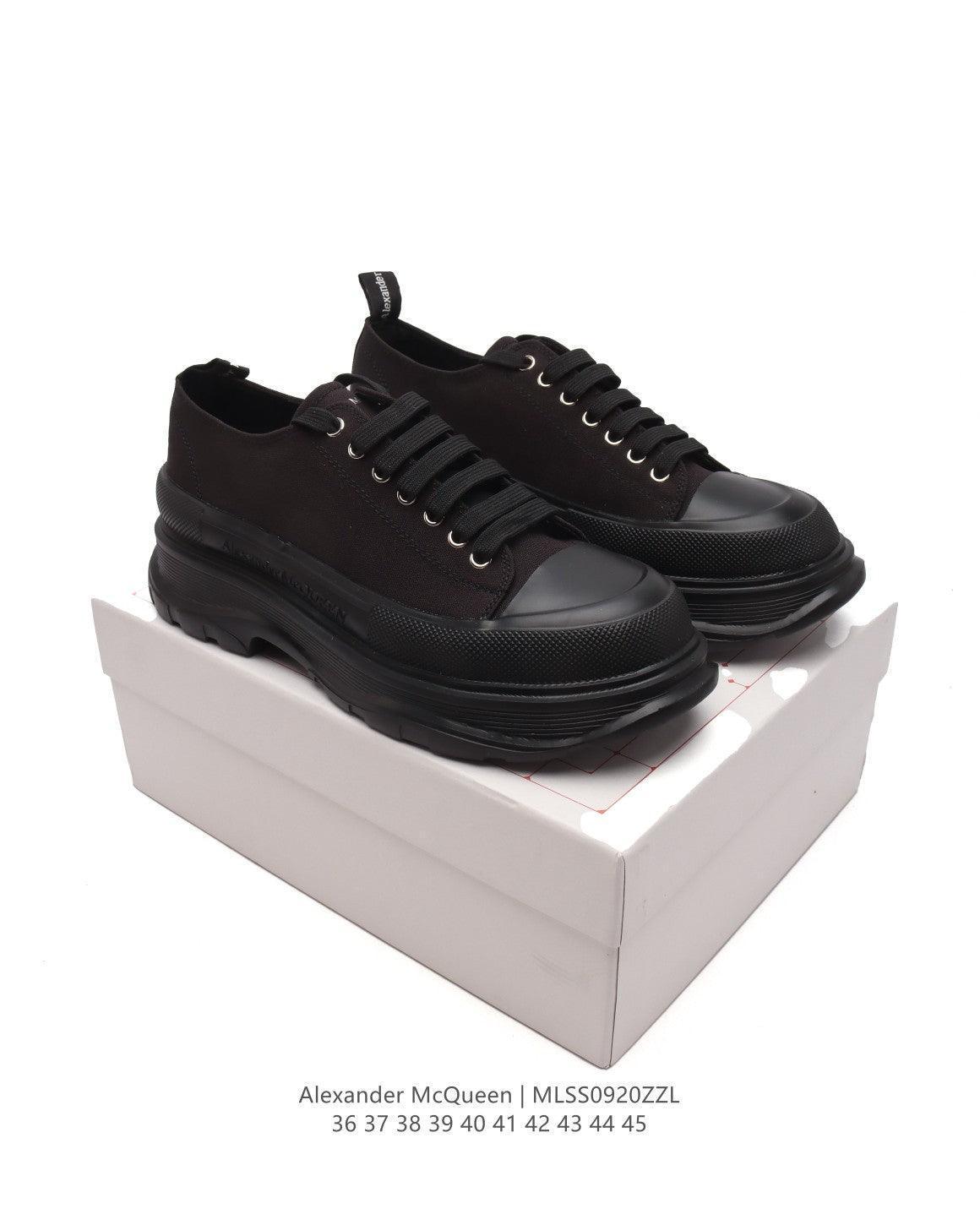 Alexander McQueen Women Tread Slick lace-up Sneakers &