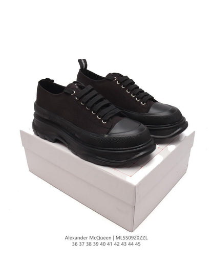 Alexander McQueen Women Tread Slick lace-up Sneakers &