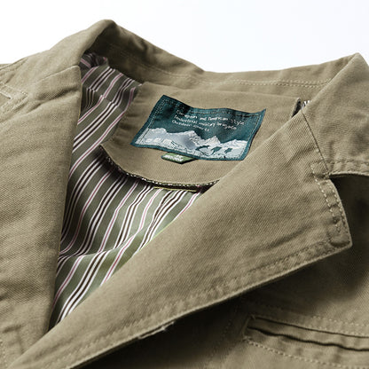 Mens Casual Cotton Suit