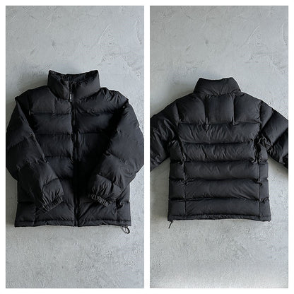 Gradient color embroidered winter jacket set