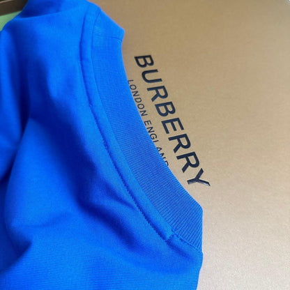 Burberry Blue T-Shirt Without Collar