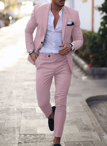 Digital Print Slim Fit Suit Set