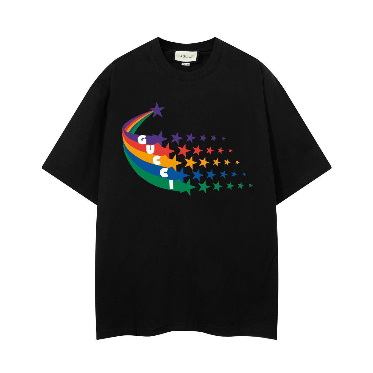 Gucci Multicolor T-Shirt | Crew Neck Cotton Comfort | Luxury Casual Wear