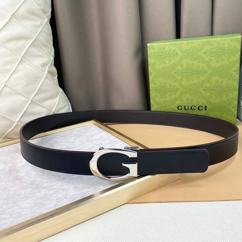 GUCCI Embellished coated-canvas and leather belt &