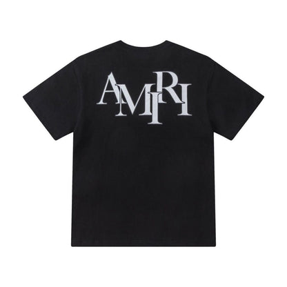 Amiri Black T-Shirt Without Collar