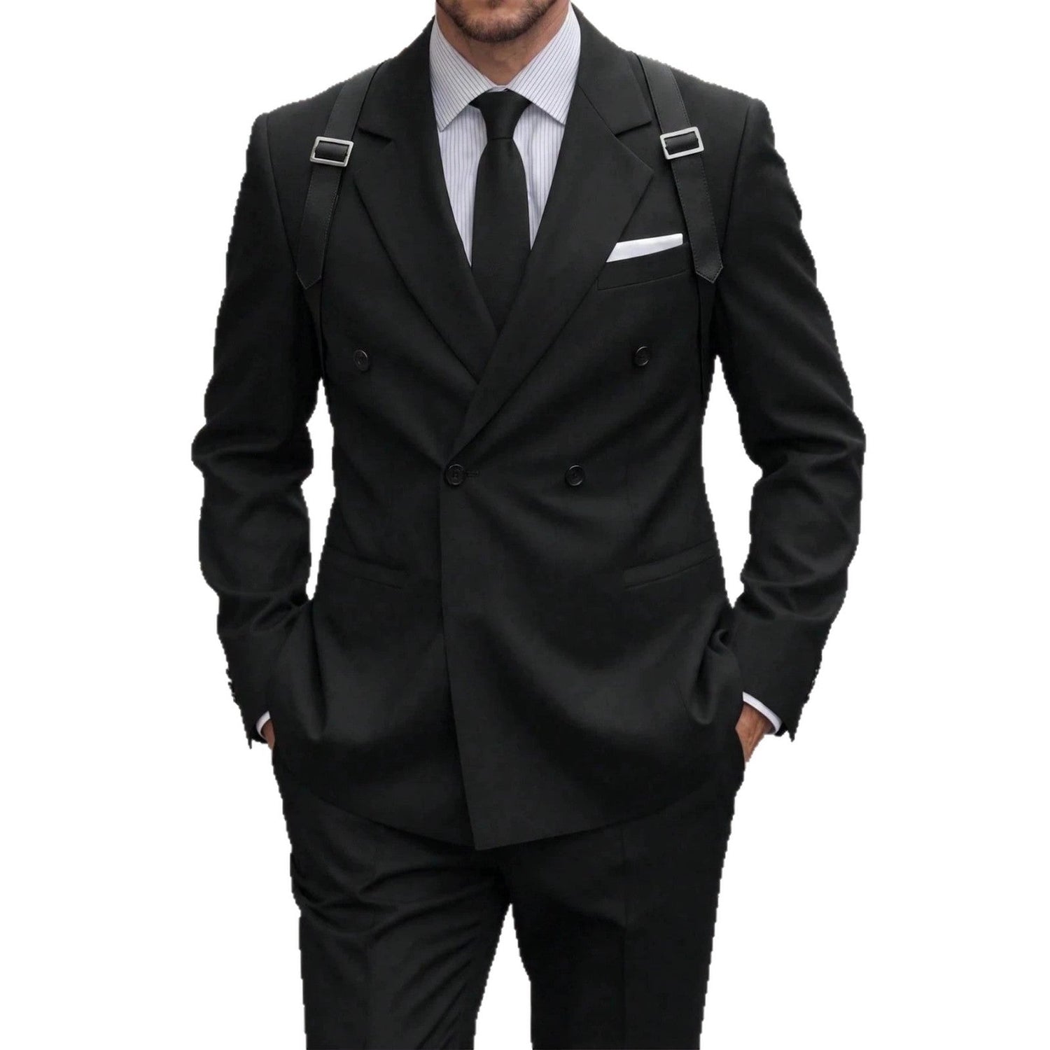 Mens Light-business Single-breasted Suit Jacket