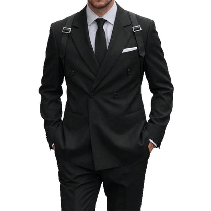 Mens Light-business Single-breasted Suit Jacket