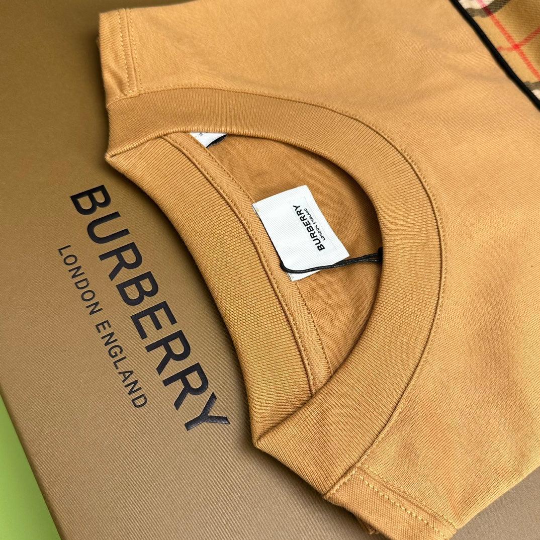 Burberry Luxury T-Shirt Without Collar Brown - Premium Cotton Comfort
